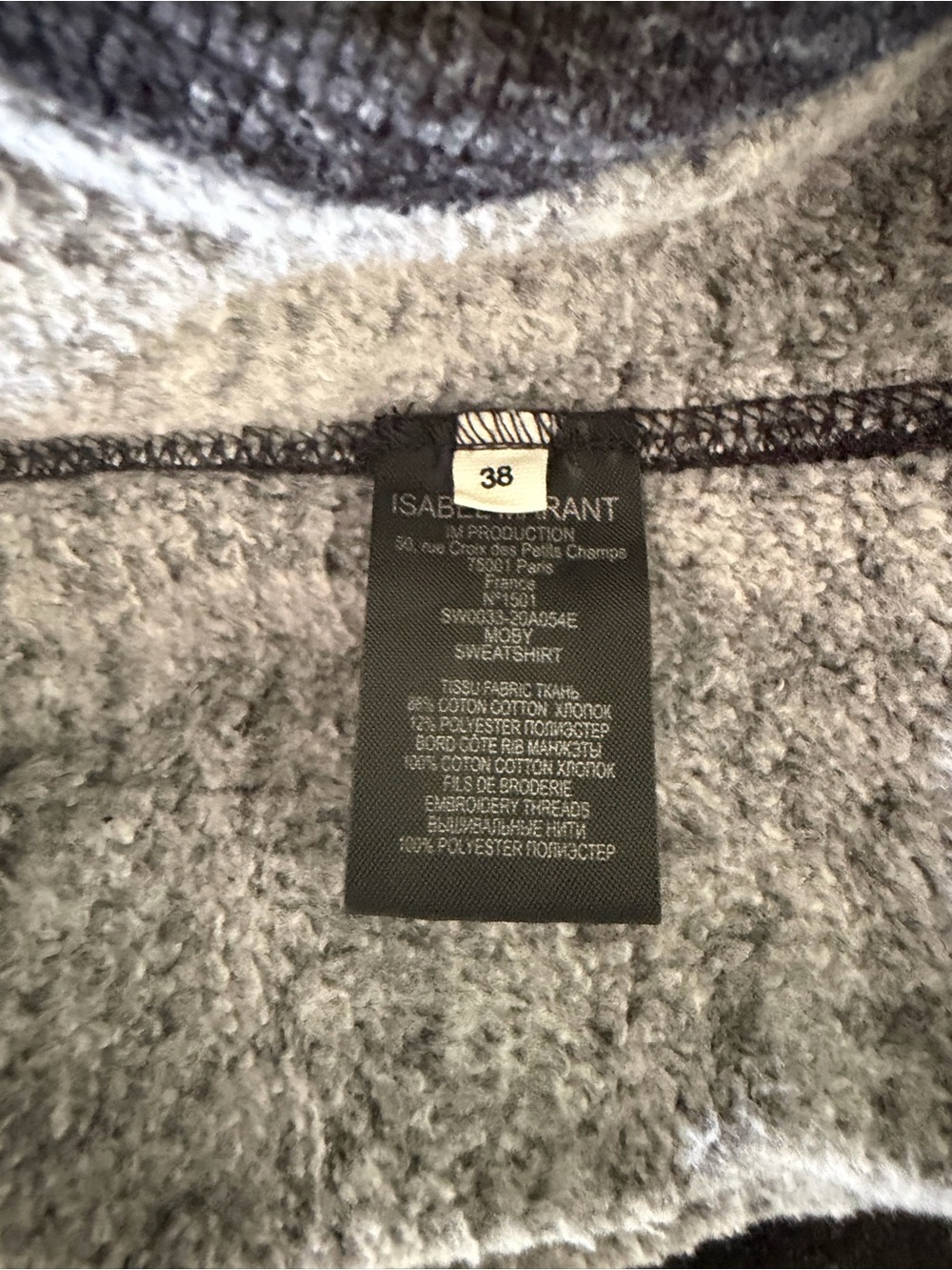 Isabel Marant Gray Logo Crewneck Sweatshirt - Picture 6 of 6